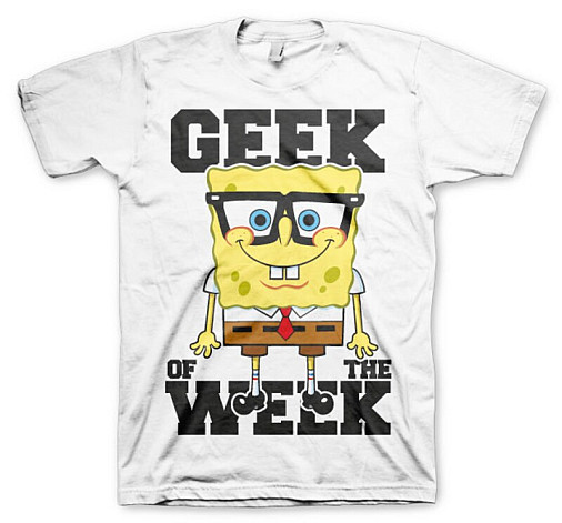 SpongeBob Squarepants koszulka, Geek Of The Week White, męskie