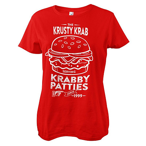 SpongeBob Squarepants koszulka, The Krusty Krab Serving Red, damskie