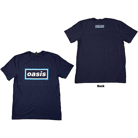 Oasis koszulka, Maine Road Event Logo BP Navy Blue, męskie