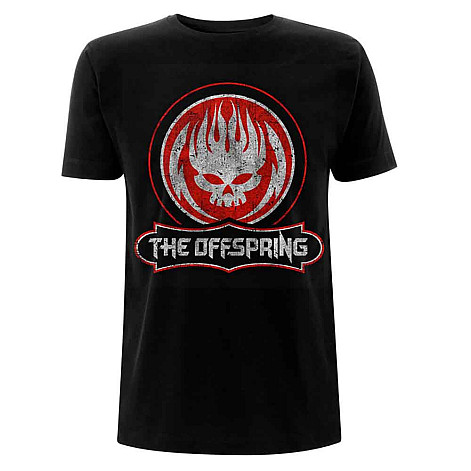 The Offspring koszulka, Distressed Skull Black, męskie