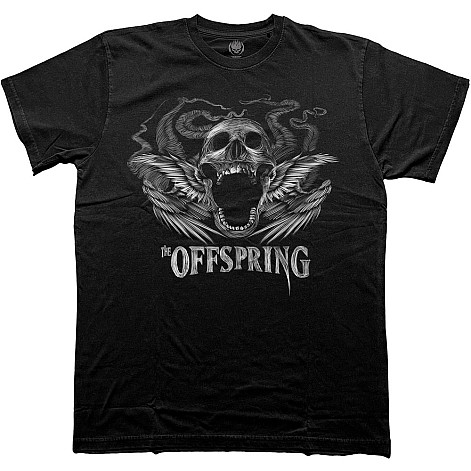 The Offspring koszulka, Feathered Winged Skull Black, męskie