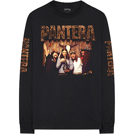 Pantera koszulka długi rękaw, Bong Group Sleeve Print Black, męskie