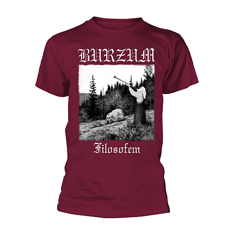 Burzum koszulka, Filosofem 2018 Maroon, męskie