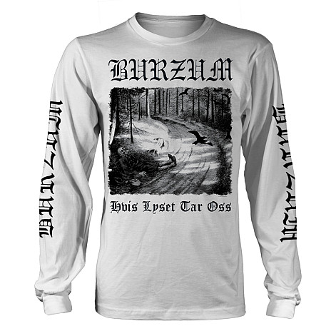 Burzum koszulka długi rękaw, Hvis Lyset Tar Oss White, męskie