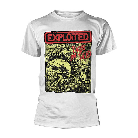 The Exploited koszulka, Punszt Not Dead White, męskie