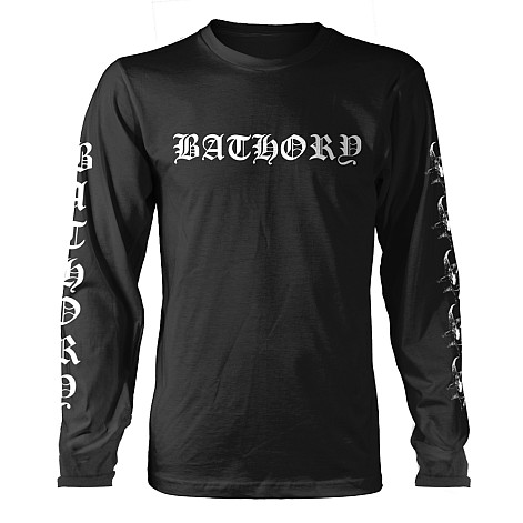 Bathory koszulka długi rękaw, Logo Sleeve Print Black, męskie