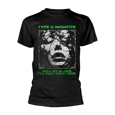 Type O Negative koszulka, With My Blood Black, męskie