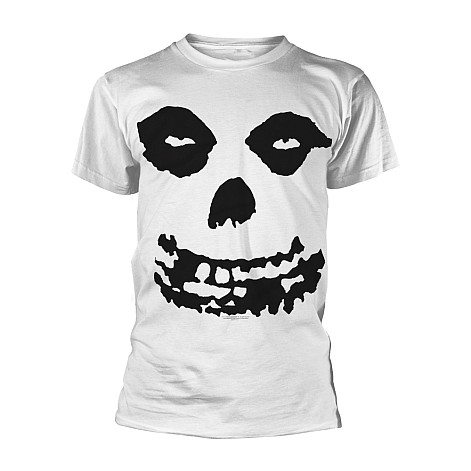 Misfits koszulka, All Over Skull BP White, męskie