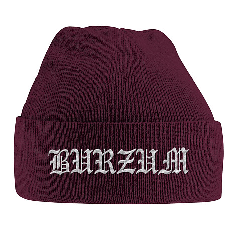 Burzum zimowa czapka zimowa, Logo Grey/Maroon, unisex