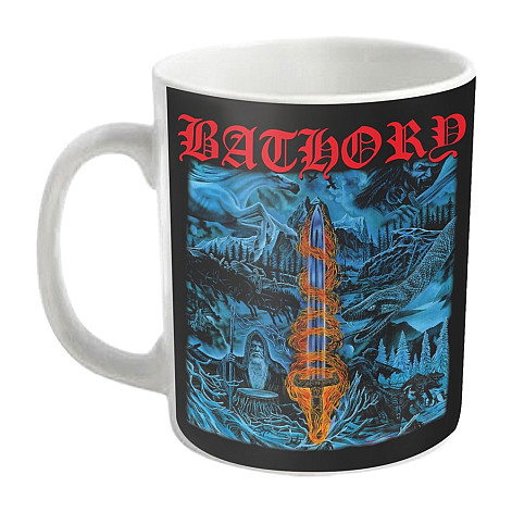 Bathory ceramiczny kubek 250ml, Blood On Ice White