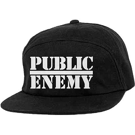 Public Enemy czapka z daszkiem, PE Logo Snapback Black, unisex