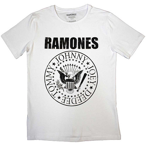 Ramones koszulka, Presidential Seal White, damskie