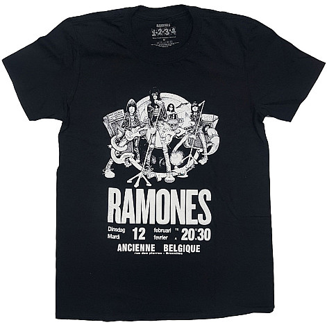 Ramones koszulka, Belgique Black, męskie