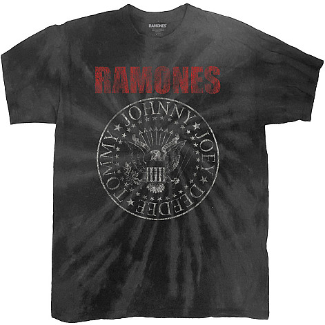 Ramones koszulka, Presidential Seal Dip-Dye Black, męskie