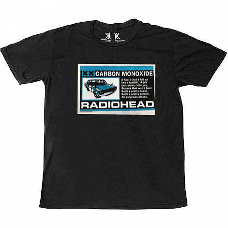 Radiohead koszulka, Carbon Patch Organic Black, męskie