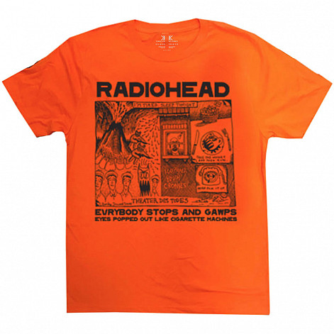 Radiohead koszulka, Gawps Organic Orange, męskie