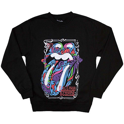 Rolling Stones bluza, Sweatshirt Colour Swirls Black, męska