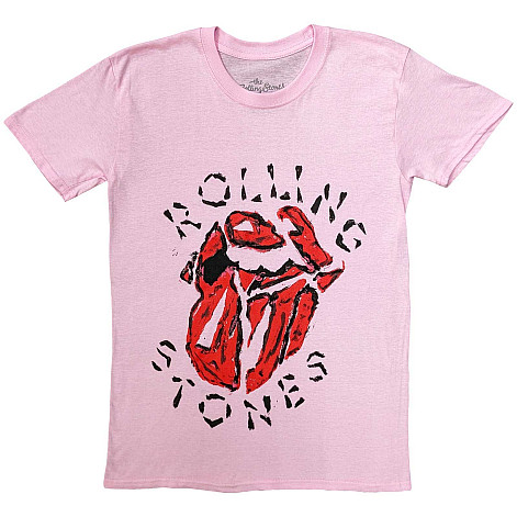 Rolling Stones koszulka, Hackney Diamonds Painted Tongue Pink, męskie