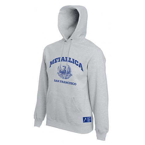 Metallica bluza, San Francisco Pullover Hoodie Grey, męska