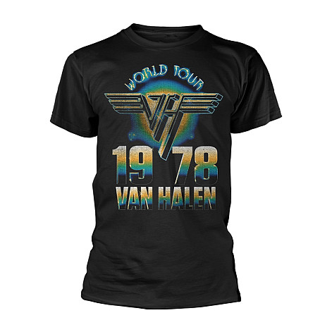 Van Halen koszulka, World Tour '78 Black, męskie