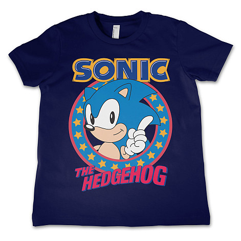 Sonic The Hedgehog koszulka, Sonic The Hedgehog Navy, dziecięcy