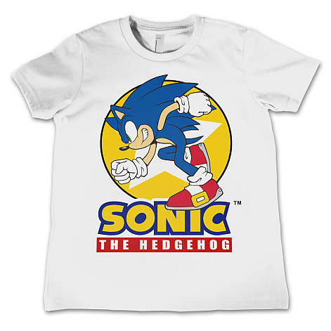 Sonic The Hedgehog koszulka, Fast Sonic The Hedgehog White, dziecięcy