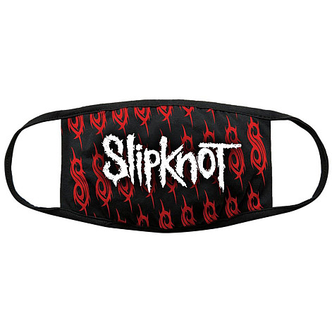 Slipknot bavlněná maska na ústa, White Logo & Sigils, unisex