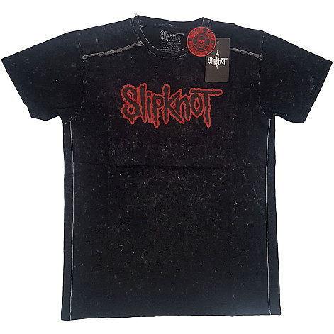 Slipknot koszulka, Logo Snow Washed BP Black, męskie