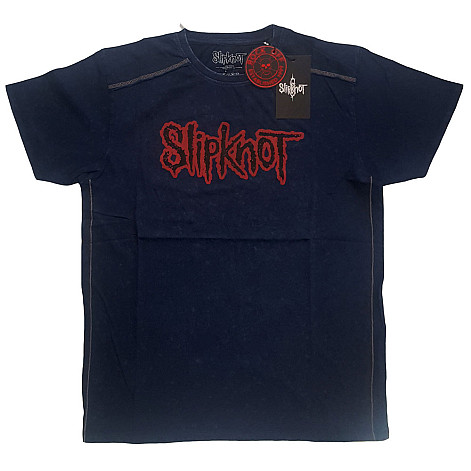 Slipknot koszulka, Logo Snow Washed Blue, męskie