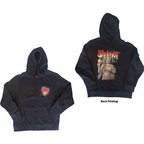 Slipknot bluza, Burn Me Away Zipped BP Dark Grey, męska