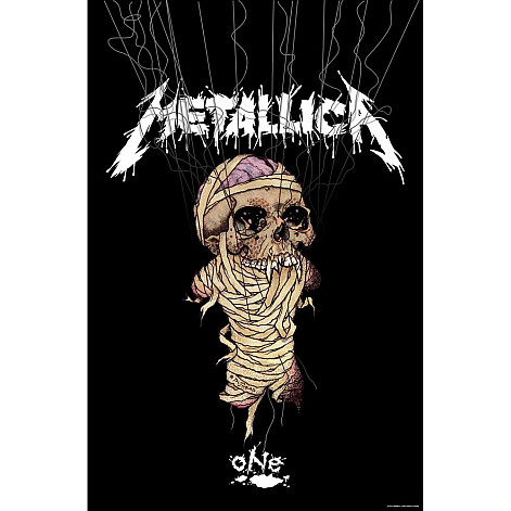 Metallica teszttylny banner 70cm x 106cm, One