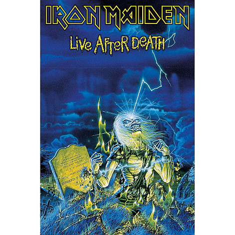 Iron Maiden teszttylny banner 68cm x 106cm, Live After Death