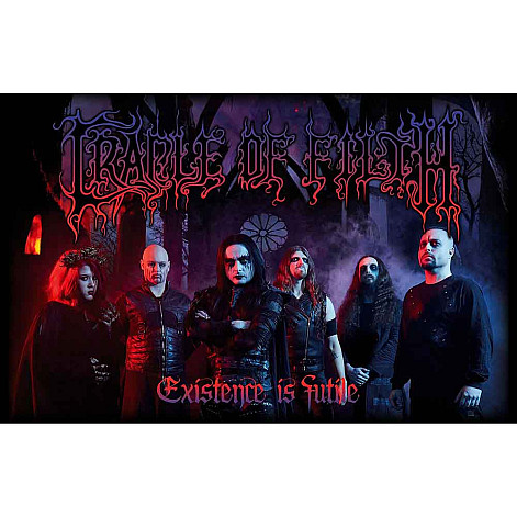 Cradle Of Filth tekstylny banner PES 70cm x 106cm, Existence Is Futile