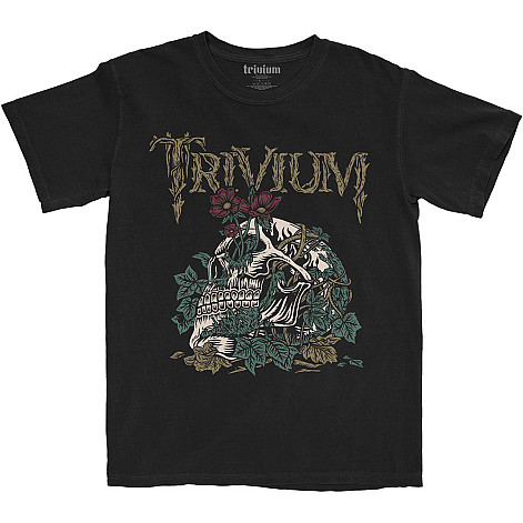 Trivium koszulka, Skelly Flower Black, męskie