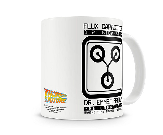 Back to The Future ceramiczny kubek 250 ml, Dr Emmet Brown Flux Capacitor