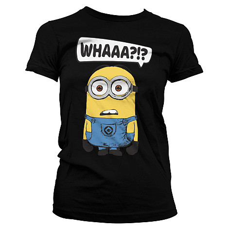 Despicable Me koszulka, Whaaa?!? Girly Black, damskie