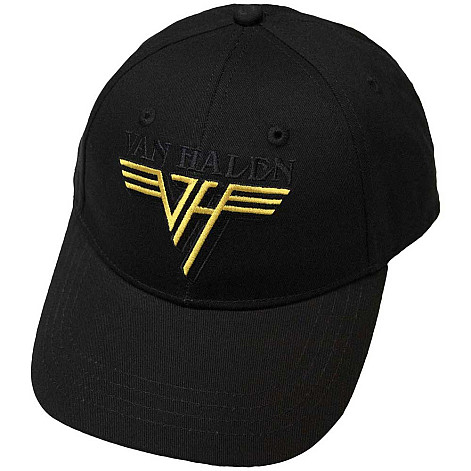 Van Halen czapka z daszkiem, Text & Yellow Logo Black, unisex