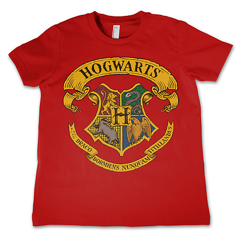 Harry Potter koszulka, Hogwarts Crest Red, dziecięcy