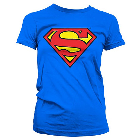 Superman koszulka, Shield Blue, damskie