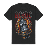 AC/DC koszulka, Hells Bells Flames Black, męskie