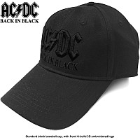 AC/DC czapka z daszkiem, Back In Black