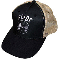 AC/DC czapka z daszkiem, For Those About To Rock Mesh Black & Sand Black, unisex