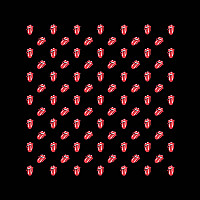 Rolling Stones chustka, Tongues 55 x 55cm