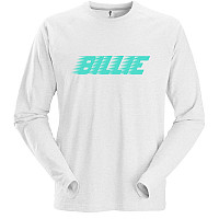 Billie Eilish koszulka długi rękaw, Racer Logo LS White, męskie