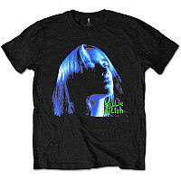 Billie Eilish koszulka, Neon Shadow Blue Black, męskie