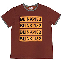 Blink 182 koszulka, Logo Repeat Ringer Red, męskie