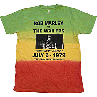 Bob Marley koszulka, Montego Bay Dye Wash Green, męskie