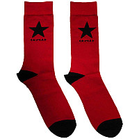 David Bowie ponožky, Blacszttar Red, unisex - velikost 6 až 11 (39 - 45)