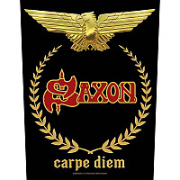 Saxon naszywka na plecy 30x27x36 cm, Carpe Diem