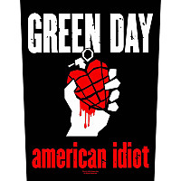 Green Day naszywka na plecy CO+PES 30x27x36 cm, American Idiot